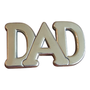 Brass Dad Father Paperweight