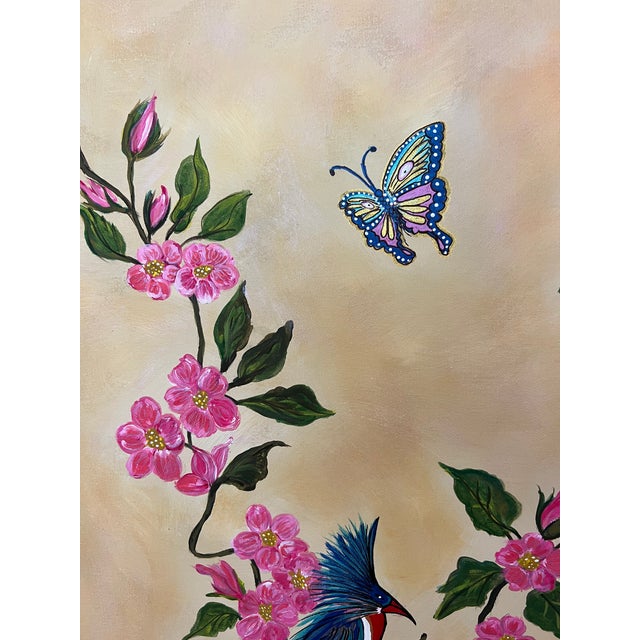 Chinoiserie Cherry Blossoms - Designed by Cheryl P. Kohloff For Sale In West Palm - Image 6 of 8