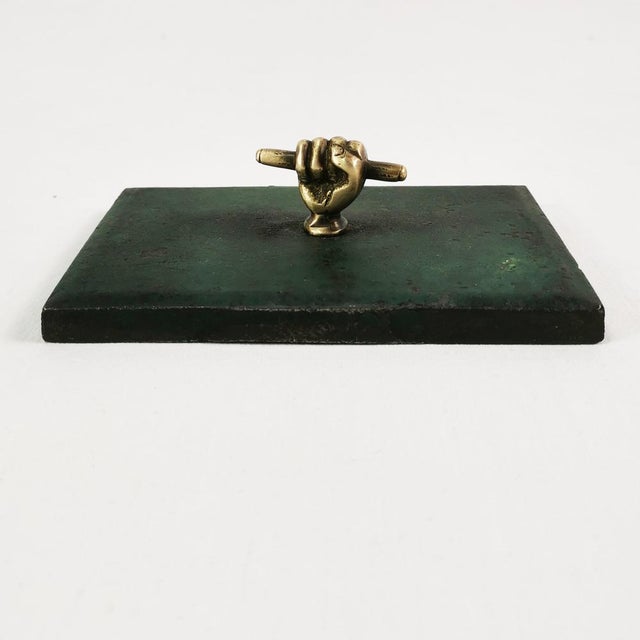 Metal Art Deco Paperweight, 1930s For Sale - Image 7 of 8