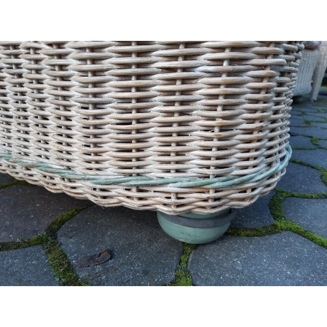 Set of Rattan Bamboo Sofa and Armchair, 1960s For Sale - Image 15 of 18