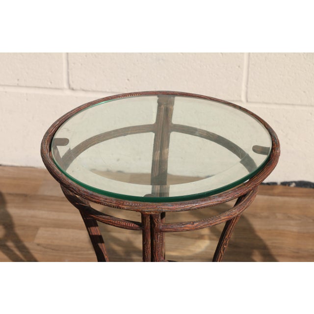 Rose Tarlow Pair of Twig Wrought Iron Outdoor/Indoor Side Tables by Rose Tarlow Melrose House For Sale - Image 4 of 18