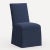Red from Scalamandre crafted by Cloth & Company Claremont Dining Chair, Navy Blue Solid Linen For Sale In Chicago - Image 6 of 6