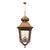 Large French lantern made of brass with 8 panes of glass. The lantern holds four candelabra lights. We were drawn to the...