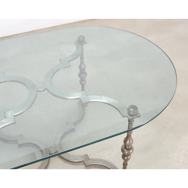 Formations Iron and Glass Baroque-Style Dining Center Table For Sale - Image 14 of 18