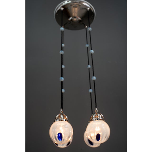 Secession Chandelier attributed to Bakalowits & Sohne for Koloman Moser, 1903 For Sale - Image 13 of 18