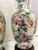 Vintage Ceramic Vase Lamps With Elegant Floral Design on Wood Plinths- A Pair For Sale - Image 12 of 15