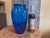 French Art Deco Cobalt Blue Vase, 1930s For Sale - Image 12 of 14
