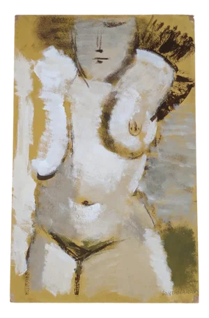 Lucien Joseph Fontanarosa, Nude Study, Oil on Cardboard, 1950s