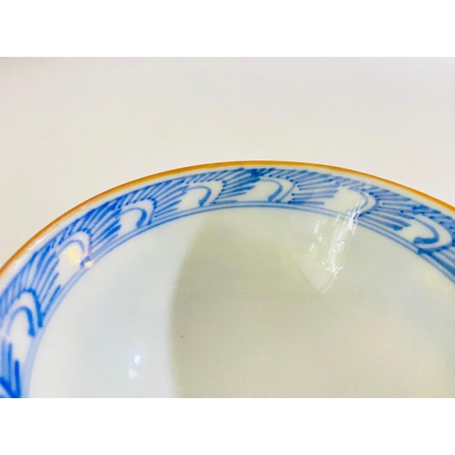 Ceramic Vietnamese Bowl with Dragon and Cloud Pattern, 1900 For Sale - Image 7 of 17