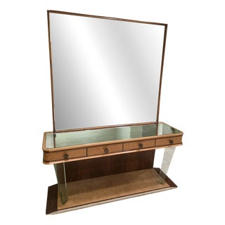 Art Deco Dressing Table by Osvaldo Borsani for Fontana Arte, 1940s For Sale