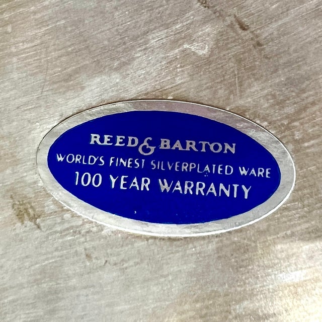 Late 20th Century Late 20th Century Reed and Barton Swing Arm Lid Silver Plated Ice Bucket For Sale - Image 5 of 5