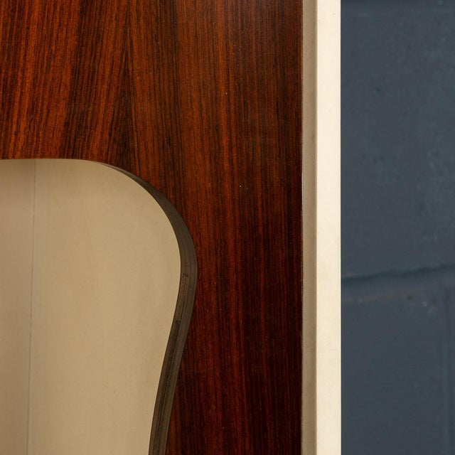 20th Century Italian Standing Dry Bar in Hardwood & Cream Laminate, 1970 For Sale - Image 9 of 18