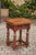 Italian 1870s Walnut Side Table with Dentil Molding, Drawer and Turned Base For Sale - Image 4 of 11