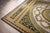 French 9x12 Vintage Aubusson Flat Weave Wool Rug, Green and Gold Empire Medallion For Sale - Image 3 of 15