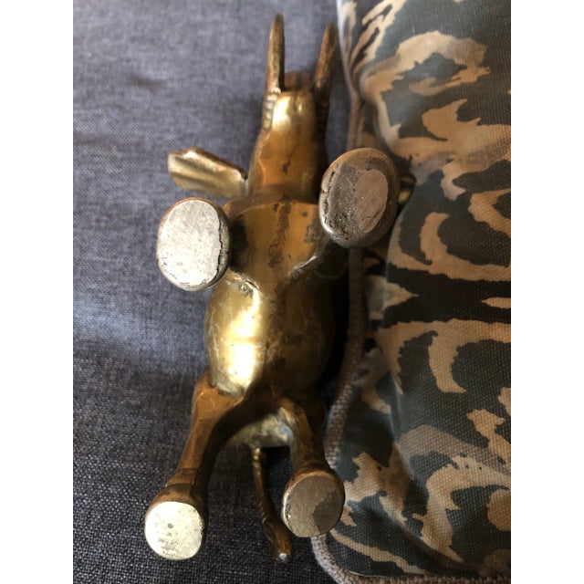 Vintage Brass Elephant Statue For Sale In Lexington, KY - Image 6 of 9