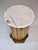 Neoclassical Style Fluted Column Cabinet Table Marble Top For Sale - Image 10 of 11