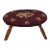 1940s Vintage Needlepoint Low Stool For Sale
