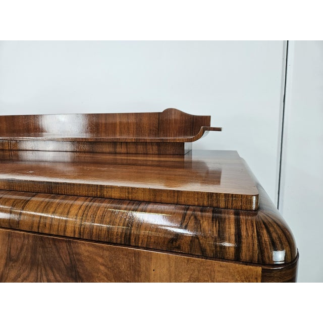 Art Deco French Sideboard in Walnut, 1940 For Sale - Image 10 of 18
