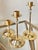 Late 20th-Century Hollywood Regency-Style Brass & Crystal Graduated Candlestick Trio, Hong Kong For Sale - Image 11 of 16