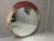 Vintage Industrial Round Mirror with Metal Frame For Sale - Image 14 of 15