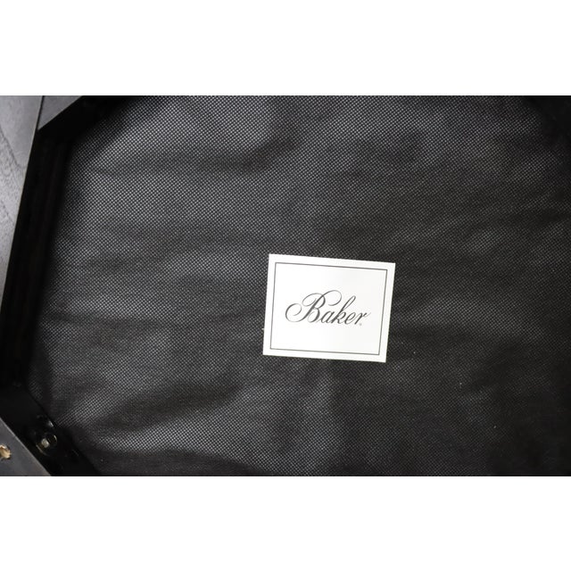 Baker Milling Road Kara Mann Black Cane Dining Armchair For Sale - Image 10 of 11