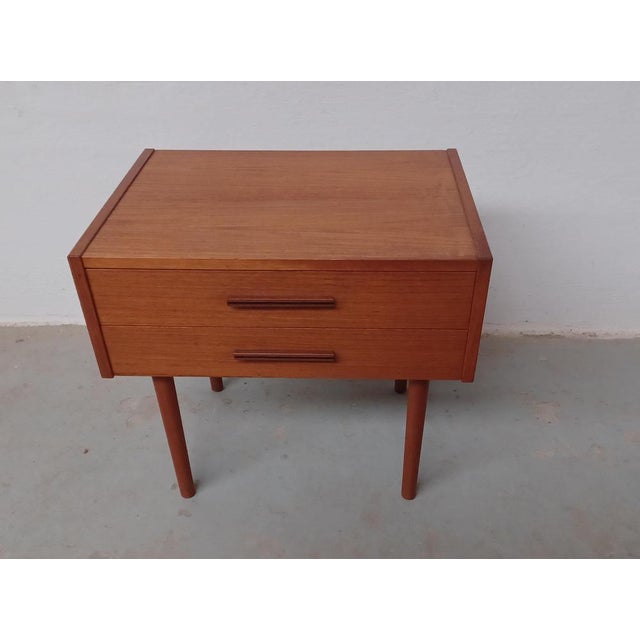 Fully Restored Danish Teak Nightstands, 1970s, Set of 2 For Sale - Image 3 of 9