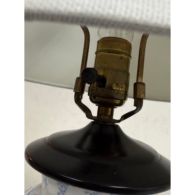 Chinoiserie Ceramic Table Lamp For Sale - Image 11 of 12