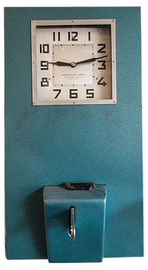 Vintage Time & Attendance Clock from Lambert, 1978