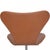 Model 3117 Office Chair in Cognac Leather by Arne Jacobsen, 1980s For Sale - Image 11 of 13