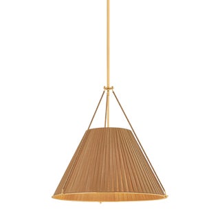 Hudson Valley Lighting Sunside 26 in. 4 Light Pendant in Aged Brass Finish For Sale
