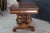 Antique Mahogany American Empire Harp Lyre Library Table Writing Desk For Sale - Image 11 of 12