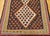 Vintage Senneh Kilim, Flat-Woven Wool Rug, Paisley Pattern, Ivory & Black, 3x6 For Sale - Image 10 of 15