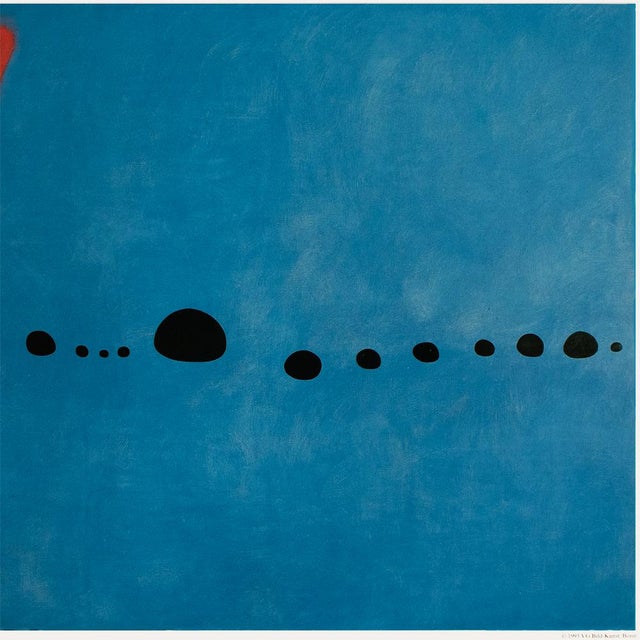 Royal Blue 1993 After Joan Miro "Blue 2", First German Edition Large Poster For Sale - Image 8 of 12