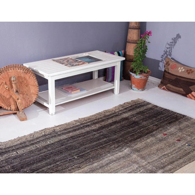 Oversized Vintage Turkish Kilim Rug For Sale In Los Angeles - Image 6 of 6