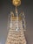 Antique French Empire Crystal Tent and Basket Chandelier Brass For Sale - Image 12 of 14