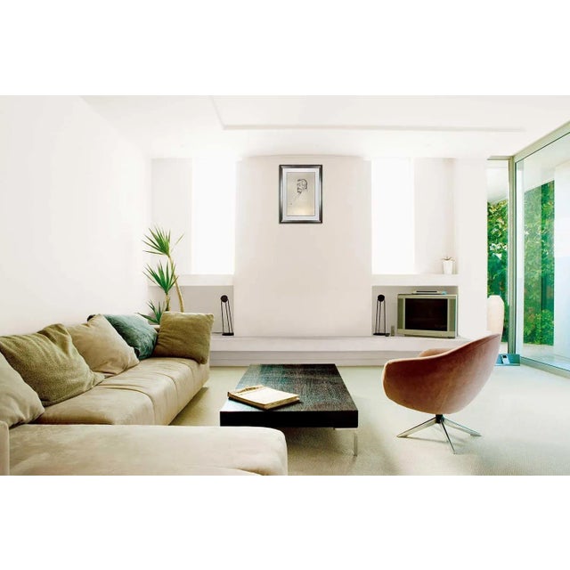 Schiele Lithograph Gouache titled Portrait of Heinrich Benesch, 1913. Size : 50.2x35.6cm. Frame: 18x24in. It is a numbered...