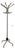 Industrial Rotating Parrot Coat Rack with 16 Hooks in Chrome-Plated Metal, 1960s For Sale