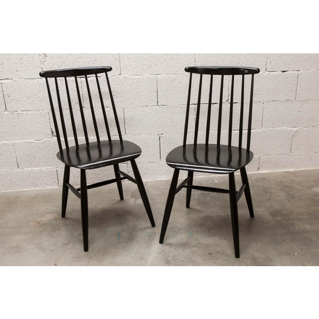 Scandinavian Black Teak Fanett Chairs by Ilmari Tapiovaara, 1960, Set of 2 For Sale - Image 15 of 18