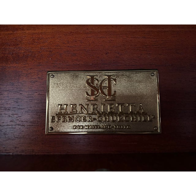 1980s Henrietta Spencer-Churchill for Maitland-Smith Hanging Wall Cabinet For Sale - Image 9 of 9