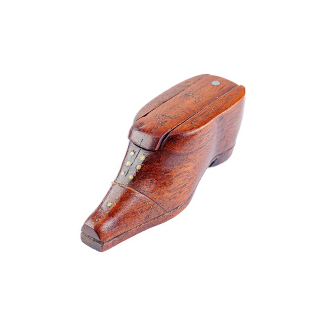 Mid 19th Century Antique Mid 19th Century English Treen Shoe For Sale - Image 5 of 7