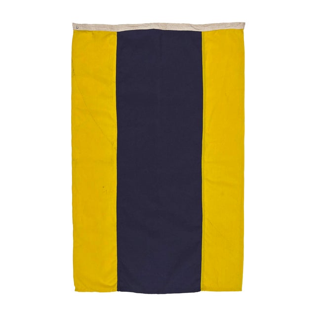 Small Vintage Nautical Signal Flag For Sale - Image 4 of 6