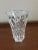 Vintage Cristal France Flower Vase Cross Hatch Pattern For Sale - Image 4 of 6