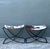 Vintage Rebar Cowhide Sling Benches - A Pair For Sale - Image 12 of 12
