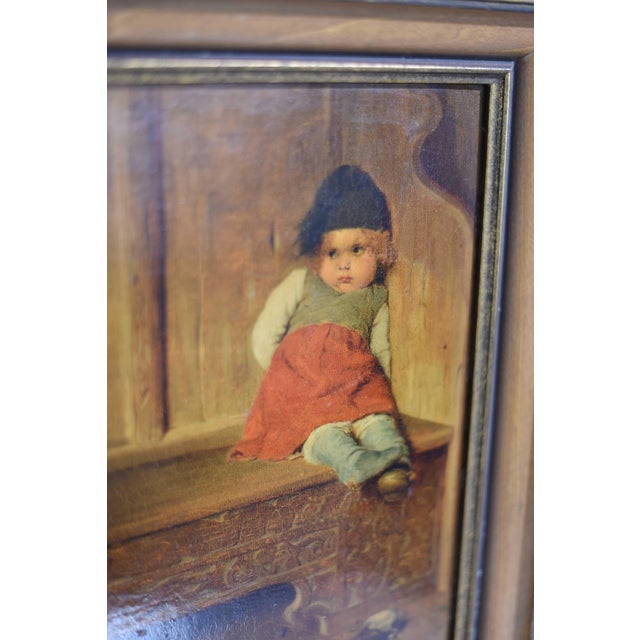 Mid 20th Century Mid Century Woman With Child and Lamb Toy 20" For Sale - Image 5 of 10