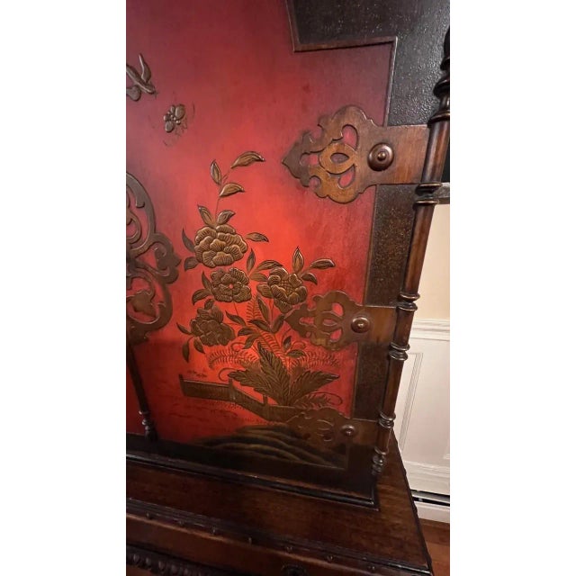 1930s Berkey and Gay Asian Cabinet For Sale In Boston - Image 6 of 13