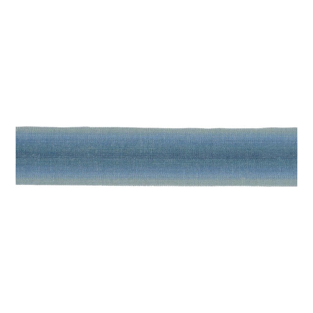 Sample - Schumacher Sunset Tape Narrow Trim in Aqua For Sale