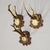 Rustic European Set of Three Antique Roe Deer Trophies on Carved Plaques Germany Ca. 1900 For Sale - Image 3 of 7
