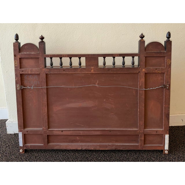 1900 - 1909 Antique English Edwardian Entry or Over Mantel Mirror For Sale - Image 5 of 12