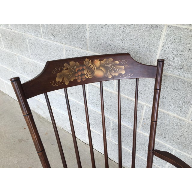 L. Hitchcock Riverton Autumn Rose Rocking Chair Chairish