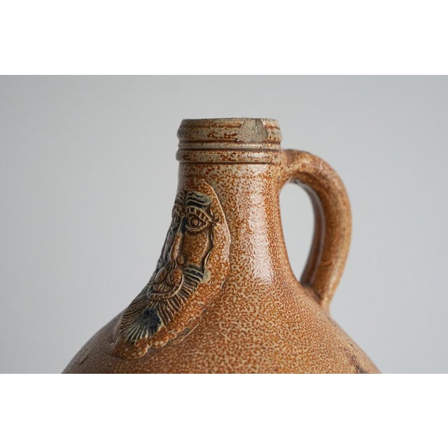 Blue Antique German Jug in Salt Glazed Stoneware For Sale - Image 8 of 12